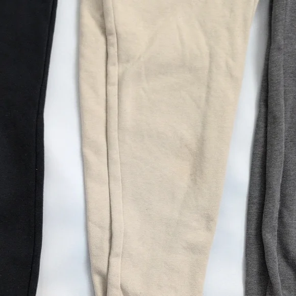 Set 3 Puma Kids Sweatpants - Black, Gray, and Cream Used Play Joggers - Picture 7 of 8